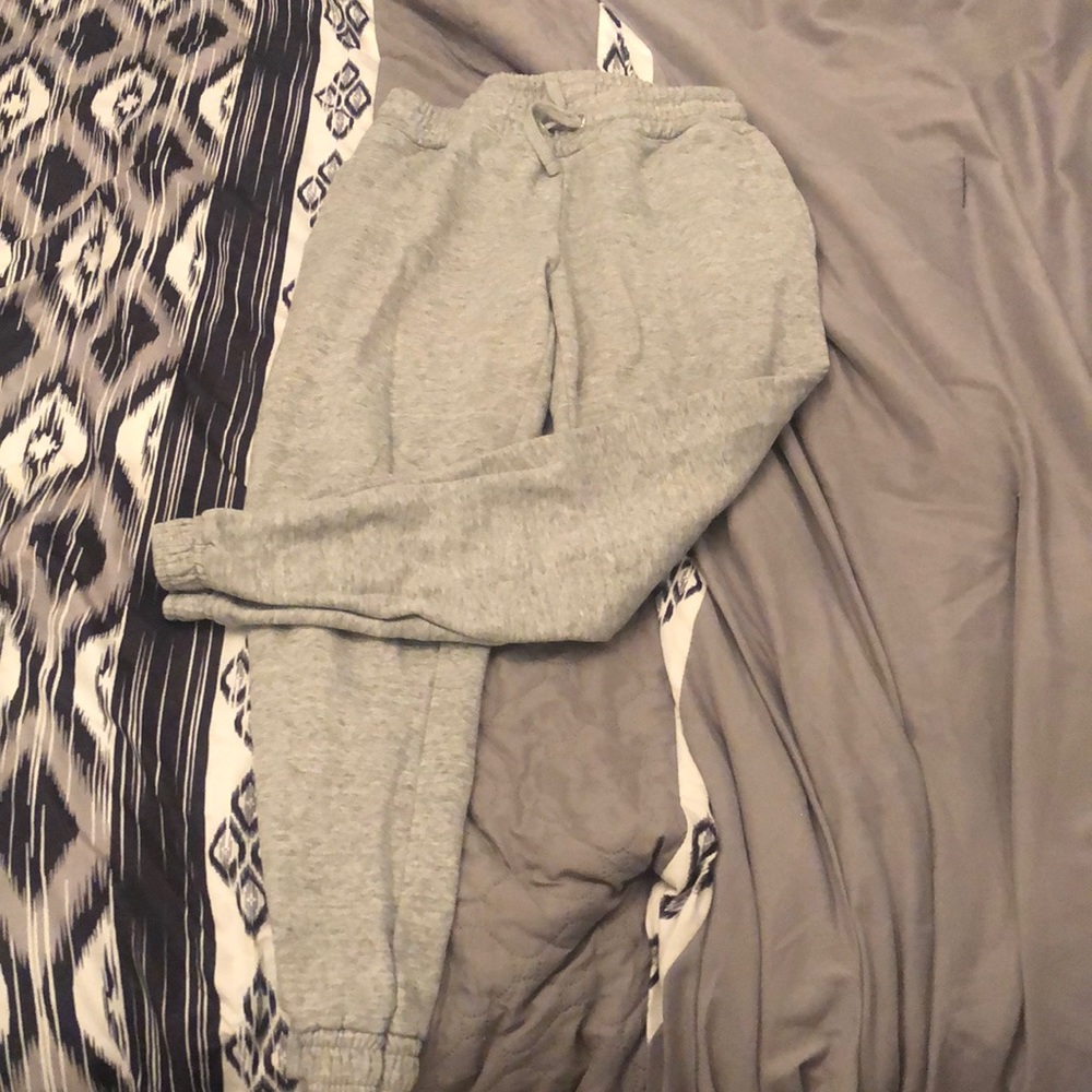 Gray cotton on sweatpants